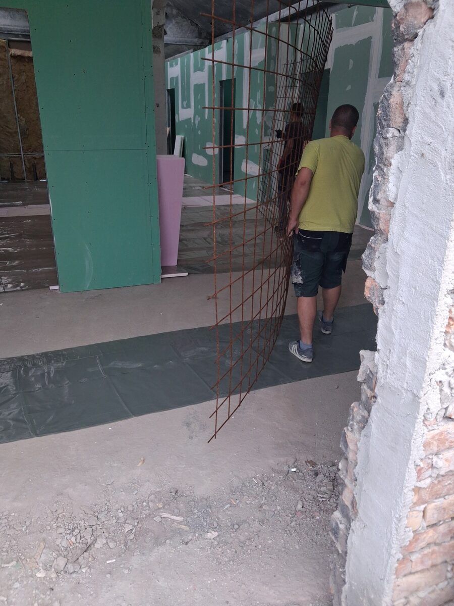 Priprema poda — hidroizolaciona folija i gips-karton zidovi
